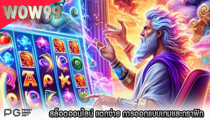 สล็อตออนไลน์ แตกง่าย การออกแบบเกมและกราฟิก