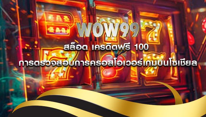 สล็อต เครดิตฟรี 100 การตรวจสอบการครอสโอเวอร์เกมบนโซเชียล