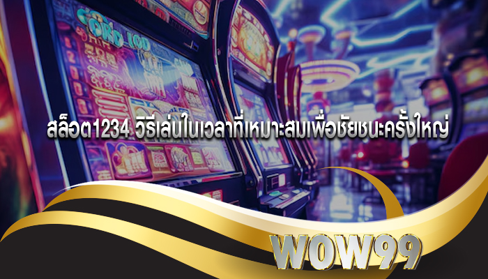 สล็อต1234 วิธีเล่นในเวลาที่เหมาะสมเพื่อชัยชนะครั้งใหญ่